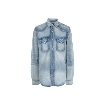 AMIRI Shirts Men Light Blue