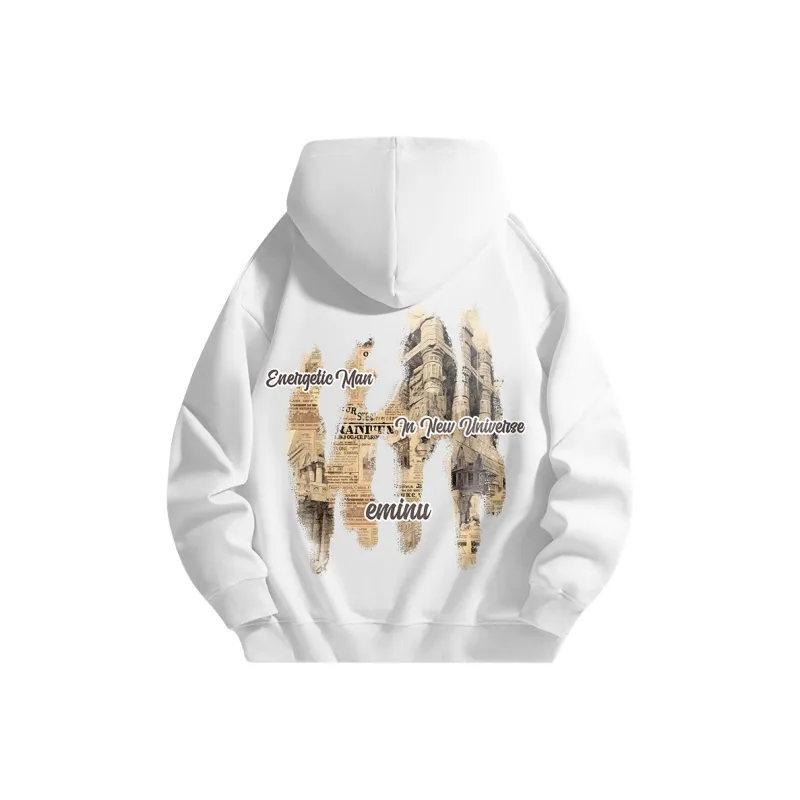 EMINU American Letter-Print Casual Sweatshirt Unisex-2