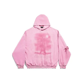 Balenciaga Sweatshirt Loose Fit Unisex Light Pink