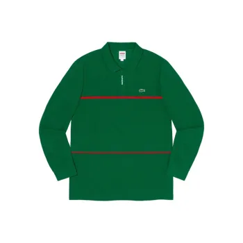 Supreme Lacoste Pique Zip L/S Polo