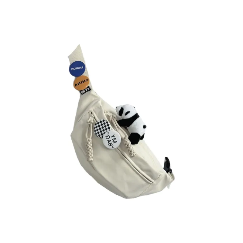 Warrior Nylon Fanny Pack Unisex White/Black/Green-3
