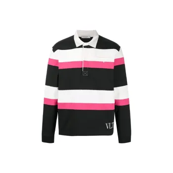 Valentino Polo Shirts Men Black