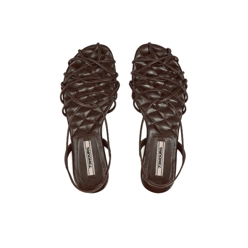 73Hours Alkaline Water Knot Roman Sandals Women's-9