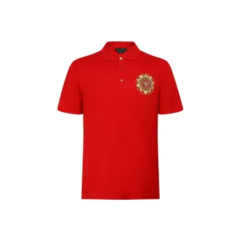 VERSACE Polo Shirts Men Red
