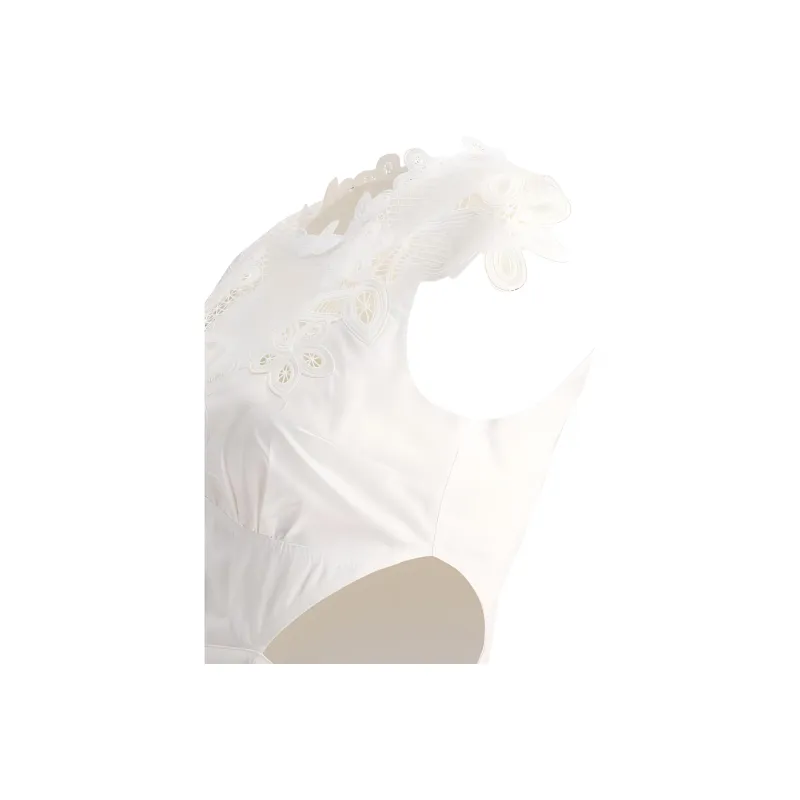 Self-portrait Guipure-lace Cut-out Mini Dress-4