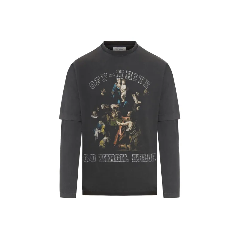 OFF-WHITE Mary Skate Layered T-shirt-0
