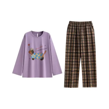 Yue Nei Pajama Set Women's Thought Taro Purple