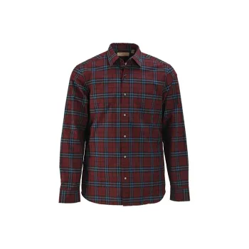 Burberry Shirts Men Burgundy