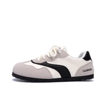 HUANQIU Breathable, Balanced And Lightweight Low Top Casual Shoes Women's Beige Black