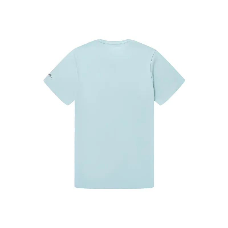 Columbia T Shirt Men's Turquoise-1