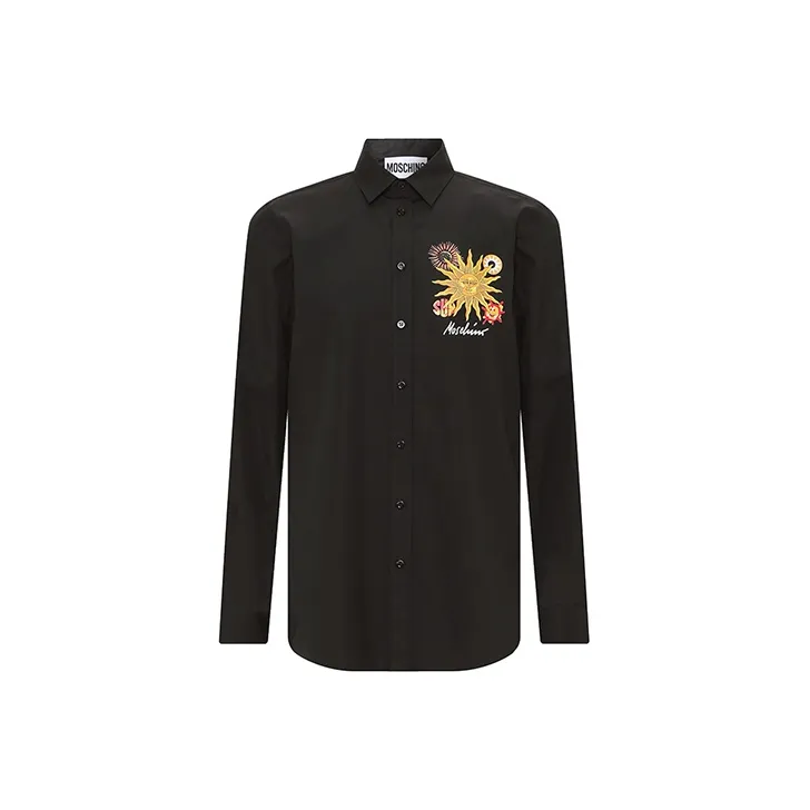 MOSCHINO Shirts Men Black-0
