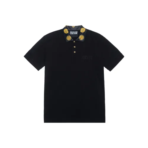 VERSACE JEANS COUTURE Polo Shirts Men Black
