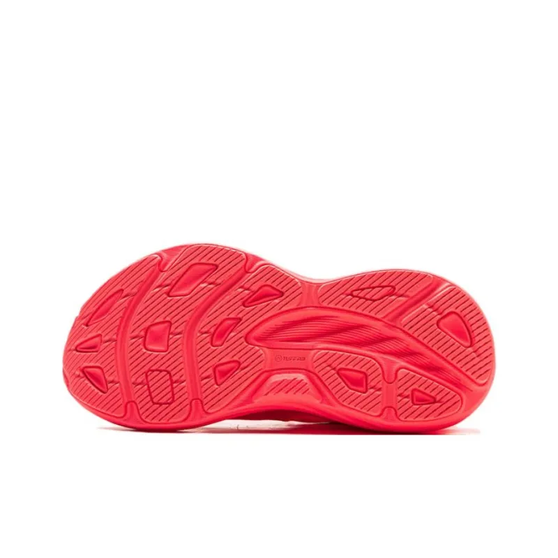 LiNing Leisurely Wear resistant, Non slip And Breathable Low Top Casual Running Shoes Women's Fluorescent Begonia Red-4