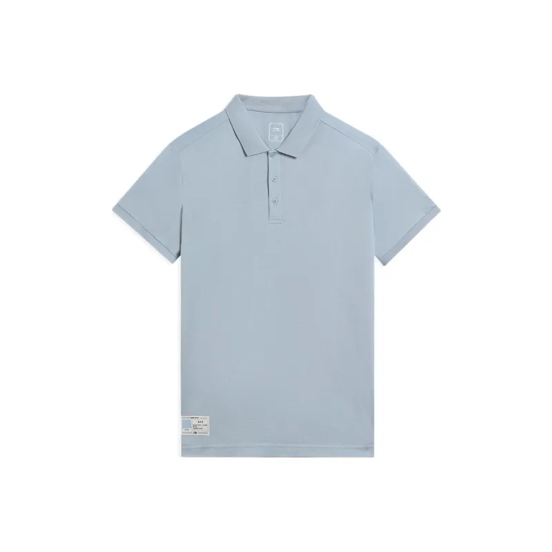 LiNing Sports Life Collection Polo Shirt Men's Mist Blue-0