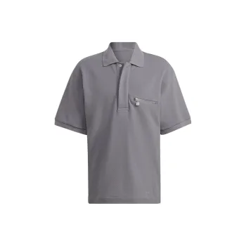 Adidas Originals TIE BREAK POLO Polo Shirts Men Light Gray