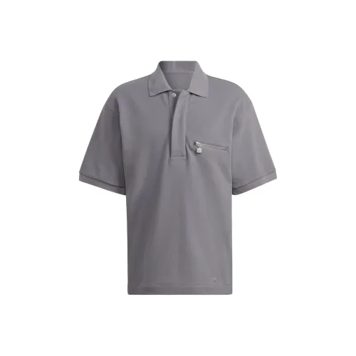 Adidas Originals TIE BREAK POLO Polo Shirts Men Light Gray