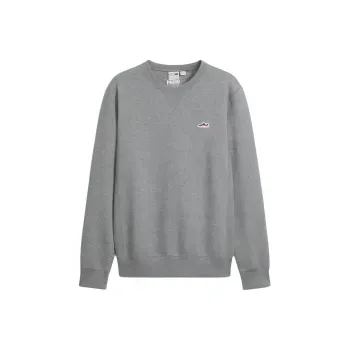 PUMA Suede Logo Long Sleeve Tee Sweatshirt Men's Gray