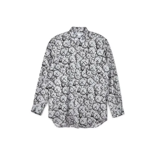 Kaws X CDG Shirts Womens Yellow