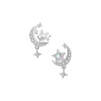 RUOK S925 Silver Stud Earrings Unisex