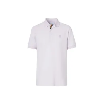 Burberry Polo Shirts Men Light Purple