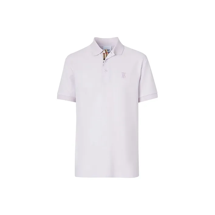 Burberry Polo Shirts Men Light Purple-0