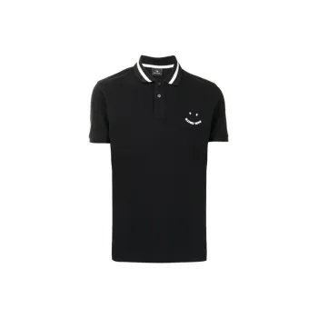 PS By Paul Smith PS Smile Polo Shirts Men Black