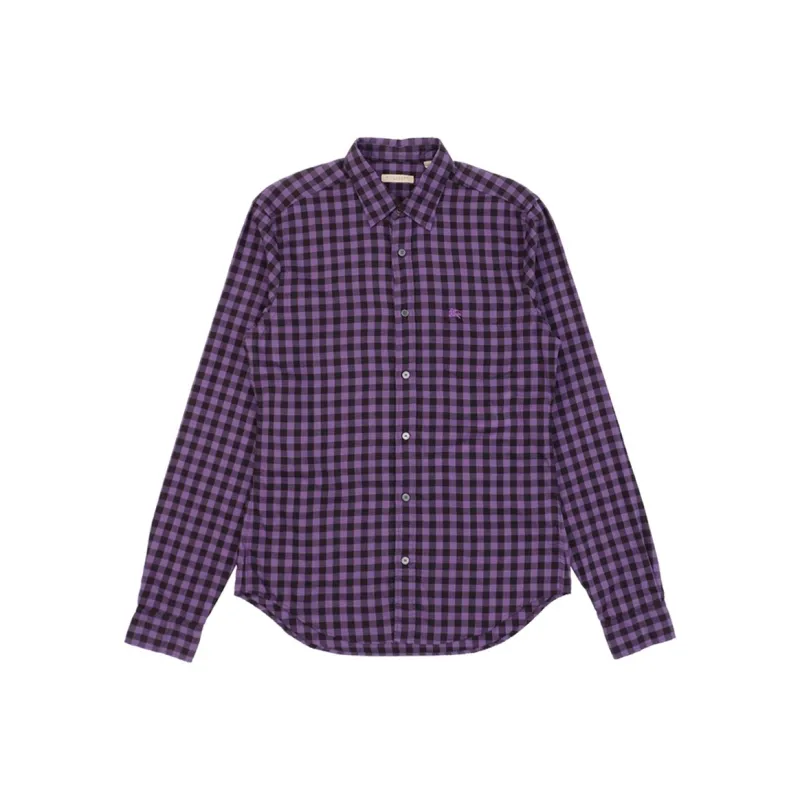 Burberry Shirts Men Purple-0
