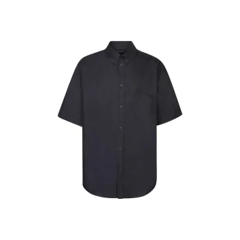Balenciaga Collared Short Sleeve Shirt