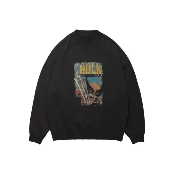 XVESSEL X MARVEL/Marvel Co branded Series Sweatshirts Unisex Black
