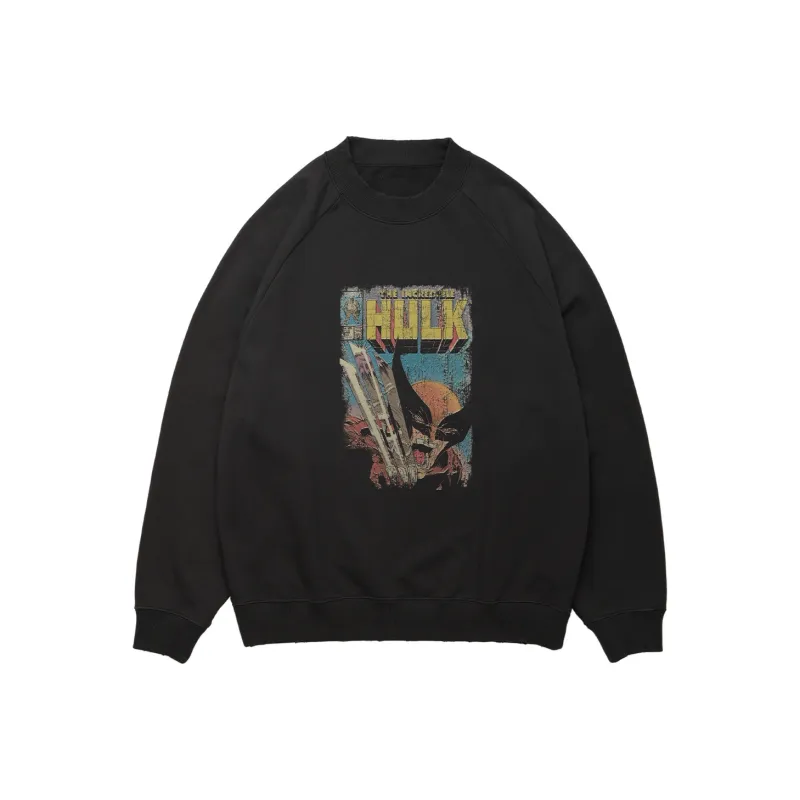 XVESSEL X MARVEL/Marvel Co branded Series Sweatshirts Unisex Black-0