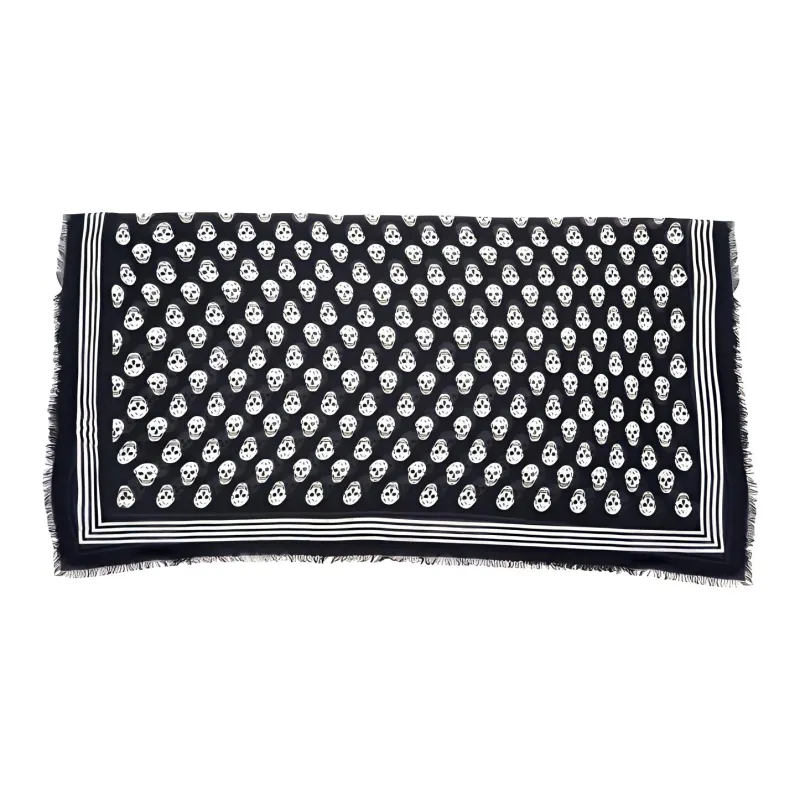 Alexander McQueen Skull Print Modal Scarf-1