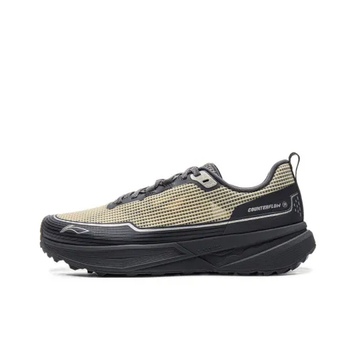 LiNing CF Tracing, Xingsheng SE Puncture Resistant Low Top Hiking Shoes Unisex Black Khaki