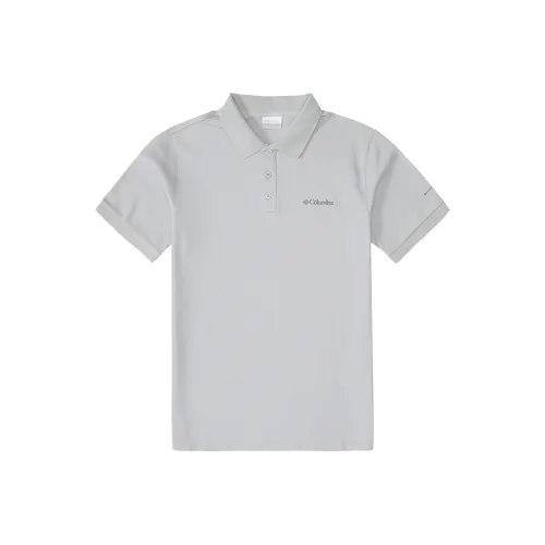 Columbia Polo Shirt Men's Light Gray