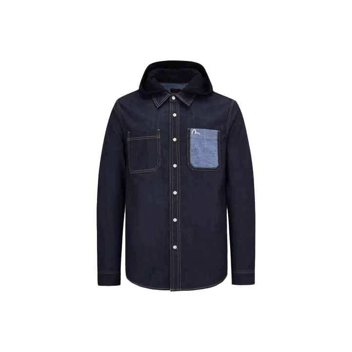 EVISU Shirts Men Denim Blue-0