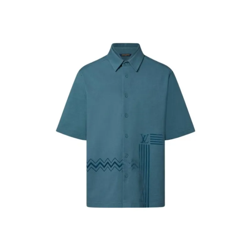 LOUIS VUITTON SS22 Shirt Men's Blue-0