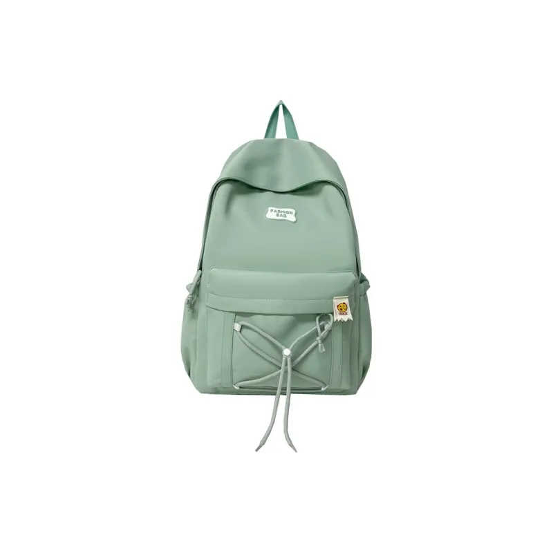 Single Warehouse Twill Backpack Unisex Black/Pink/Yellow/Light Green/Beige-14
