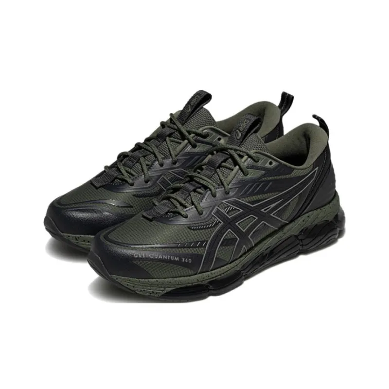 Asics Gel Quantum 360 8 Abrasion Resistant Coverage Low Top Running Shoes Unisex Gray Green-1