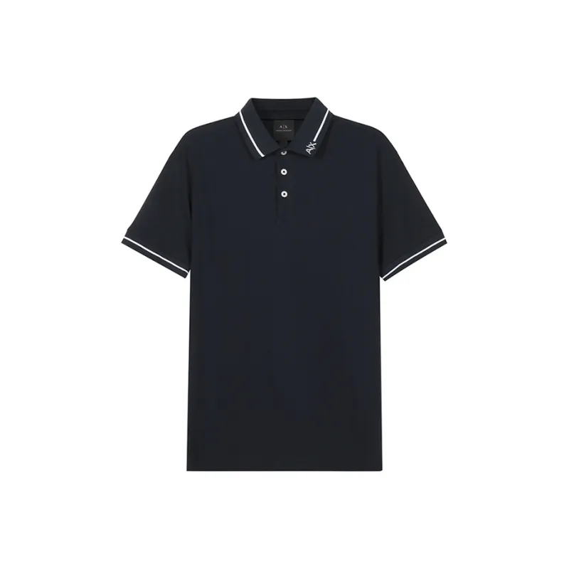 ARMANI EXCHANGE Polo Shirts Men Navy-0