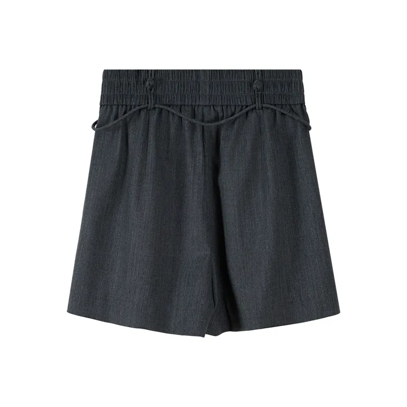 NancyCavally Casual Shorts Women's Gray-1