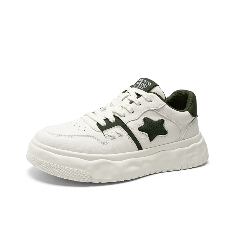 FINEPLAN Slip Resistant Height Increasing Coverage Low Top Skateboard Shoes Men's-6