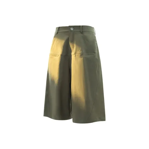 Warrior Denim Shorts Unisex Army Green