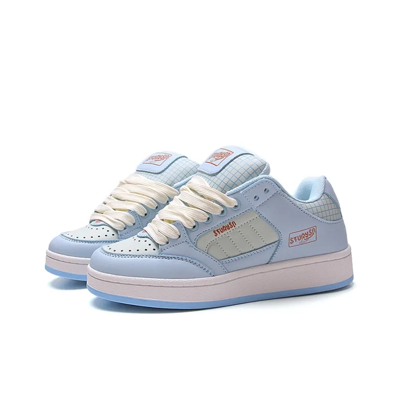 STUR YSN Low Top Skateboard Shoes Women's Moon White-2