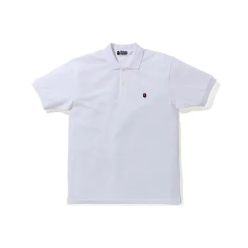 A BATHING APE Silicon Ape Head One Point Polo