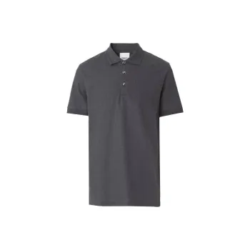 Burberry Polo Shirt Men's Charcoal Heather Gray