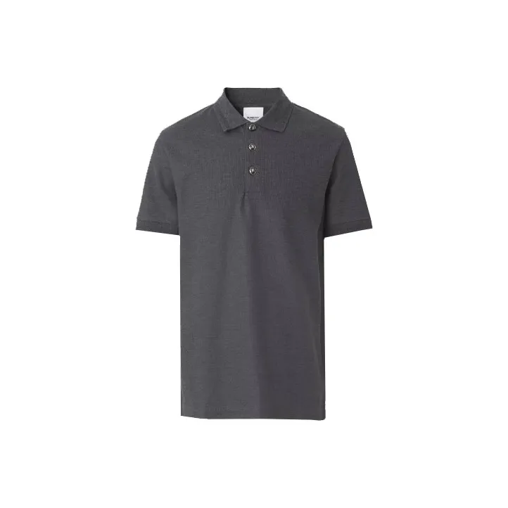 Burberry Polo Shirt Men's Charcoal Heather Gray-0