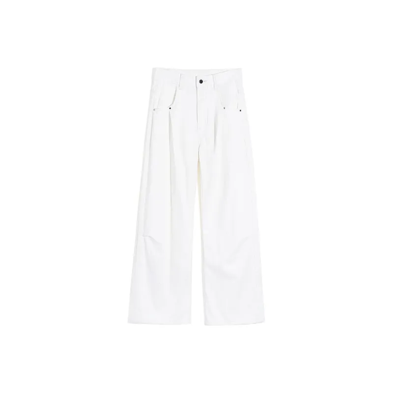 TESTUNG Jeans Unisex White Extended Style-7