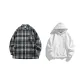 Black Shirt+White Sweatshirt