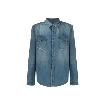 Givenchy Shirts Men Blue