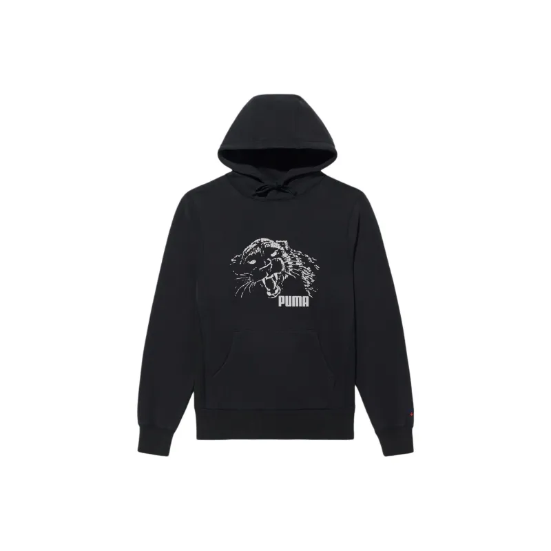 PUMA Graphic Printed Drawstring Hoodie-0