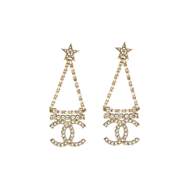 CHANEL Earrings Women's Gold-0